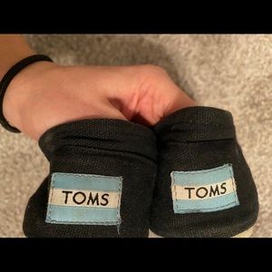TOMS Canvas Black Shoes